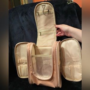 Amazon travel toiletry bag in baby pink